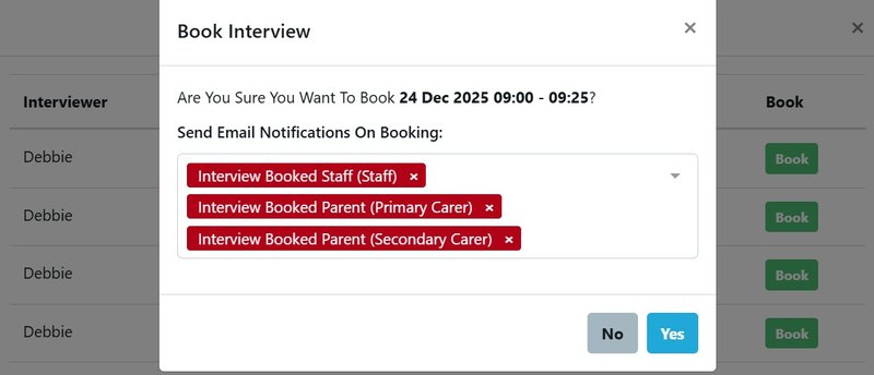 Interviewer 2 Email Notification