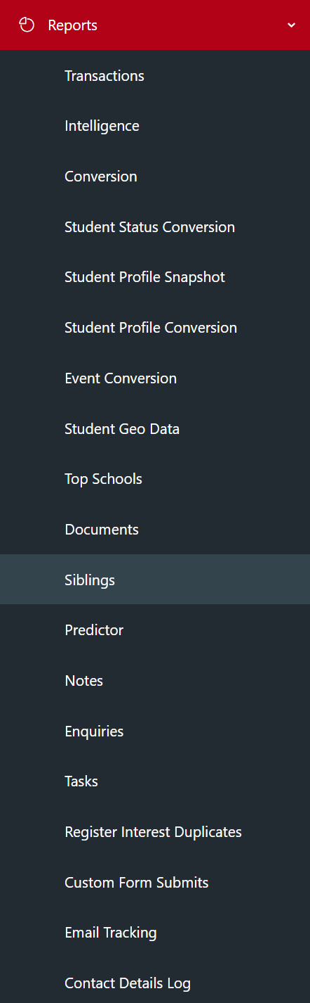 Reports Menu - Jan 2026