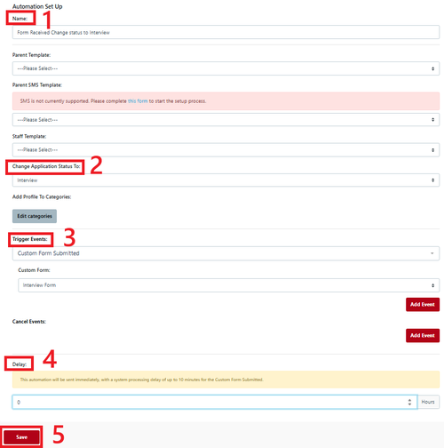 Status Change Automation criteria June 2025
