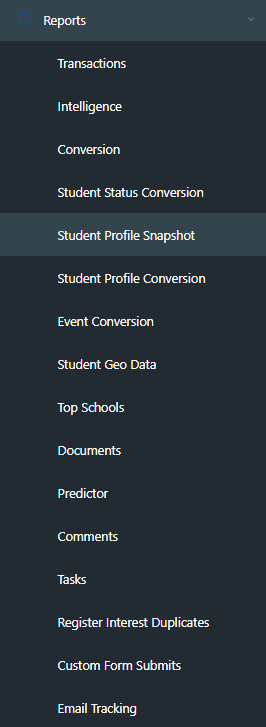 Reports Menu - Feb 2025