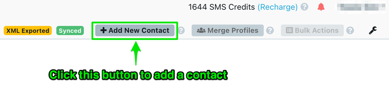 Add Contacts Button